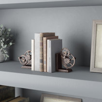 silver bookends